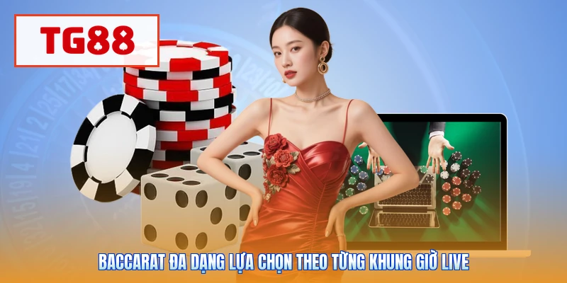 Baccarat đa dạng lựa chọn theo từng khung giờ live