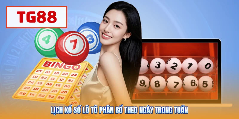 Lịch xổ số lô tô phân bổ theo ngày trong tuần