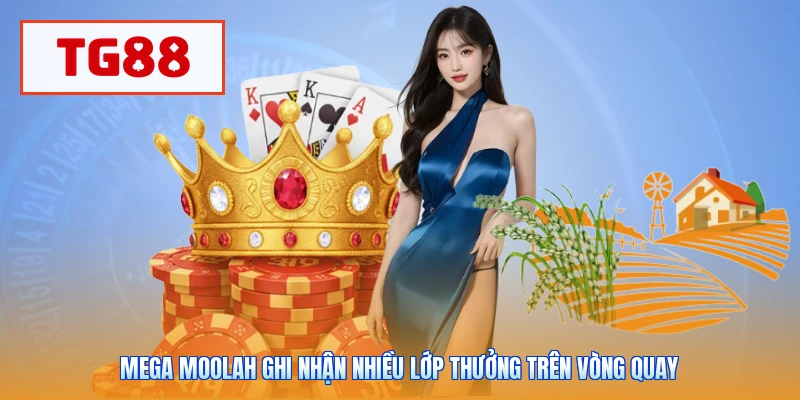 Mega Moolah ghi nhận nhiều lớp thưởng trên vòng quay