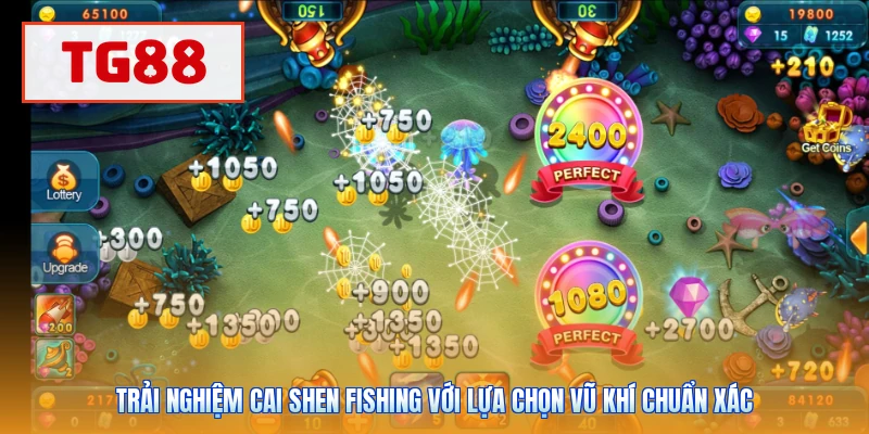 Trải nghiệm Cai Shen Fishing với lựa chọn vũ khí chuẩn xác